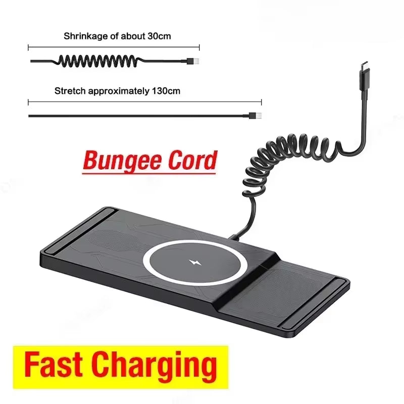 New Car Wireless Charger Phone Pad for Iphone 16 15 14 13 12 Pro Max Samsung Xiaomi Airpods Pro 2 LG Fast Charging Station